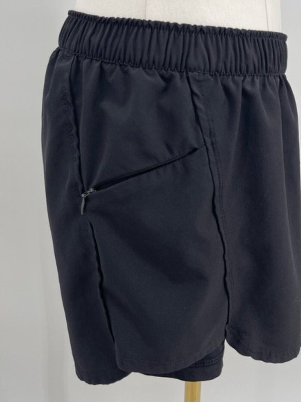 Champion Zip Pocket Athletic Running Shorts With Liner Athleisure Running Gym